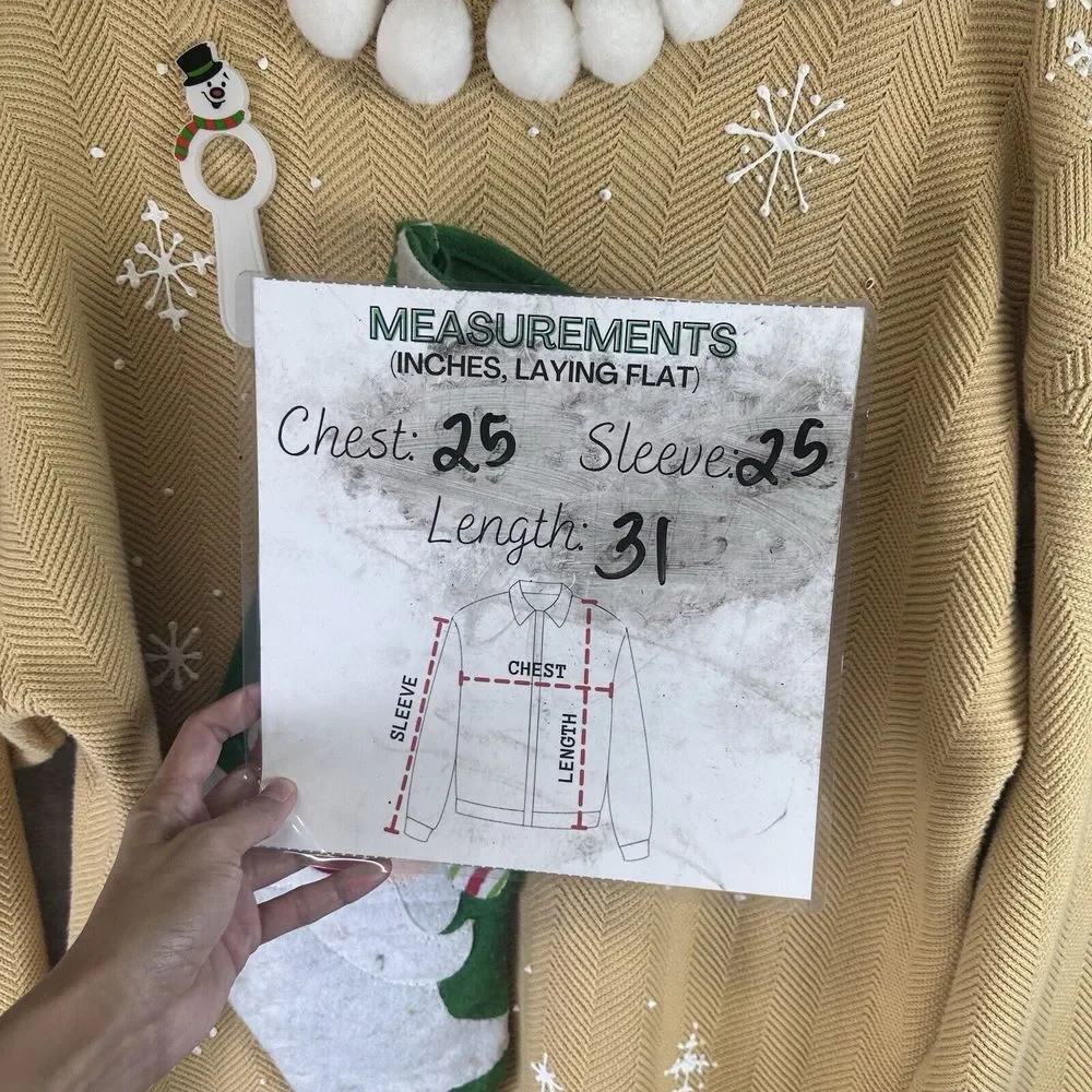 Vintage Hand Framed Ralph Lauren Chaps XL Ugly Christmas Cable Knit Sweater Sock